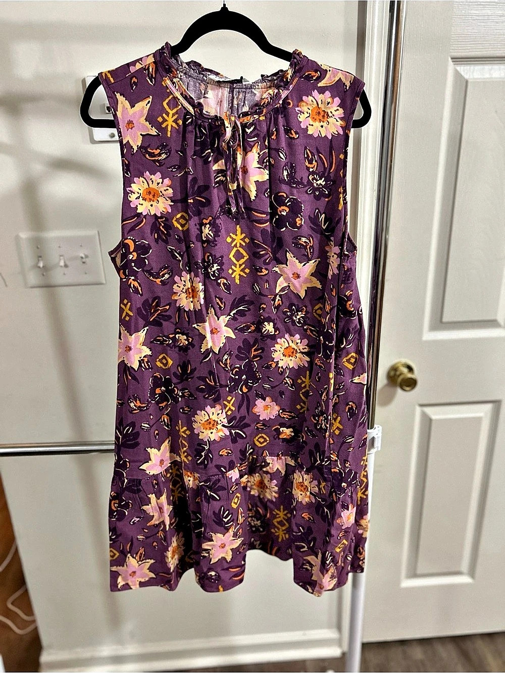 Sonoma Floral Purple Tunic Size XXL